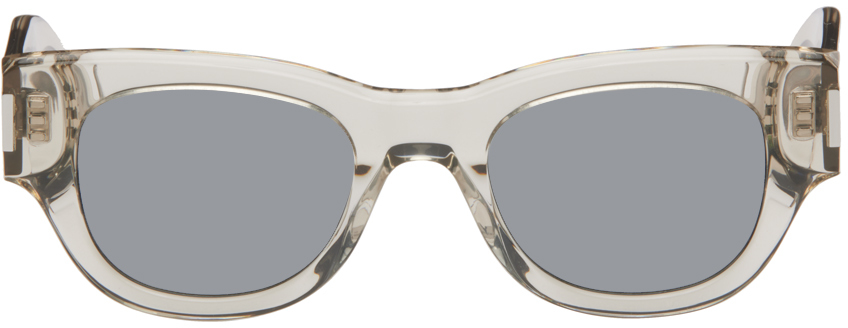 Бежевые солнцезащитные очки SL 573 Saint Laurent