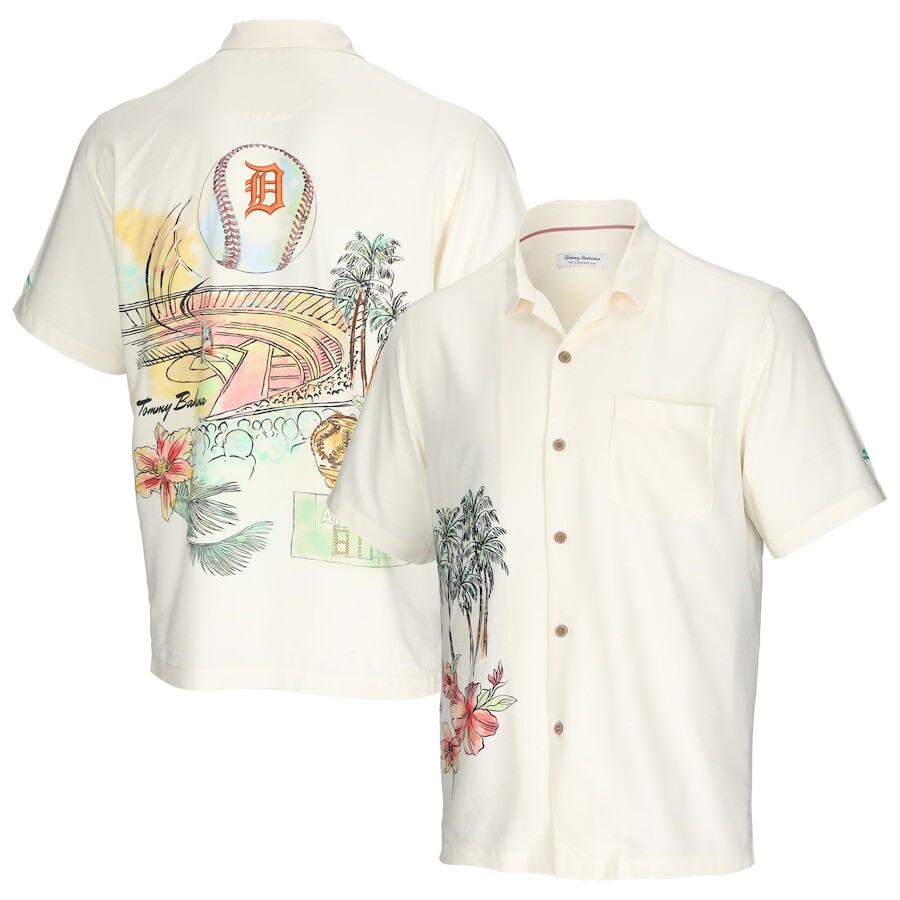 

Рубашка Tommy Bahama Detroit Tigers, кремовый