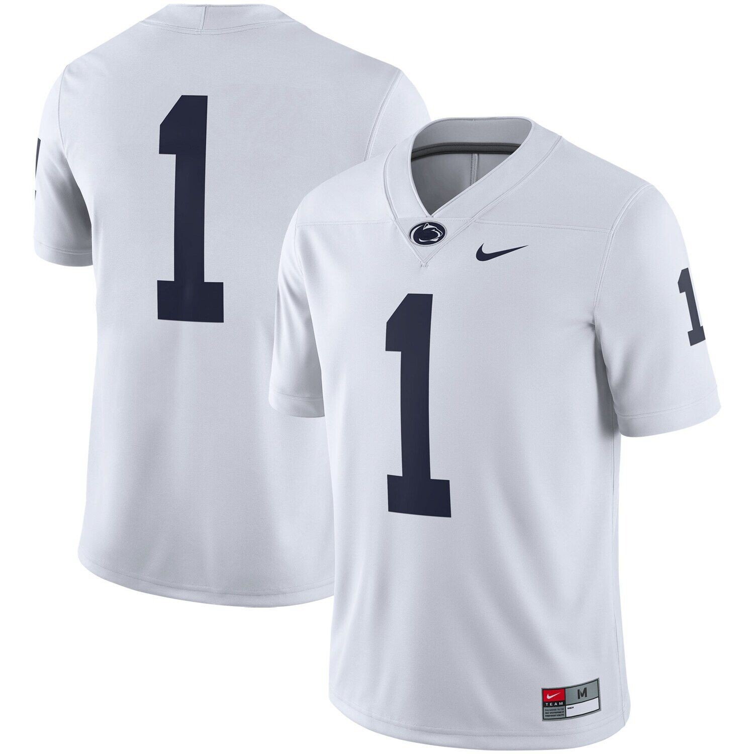 

Мужская белая майка #1 Penn State Nittany Lions Game Player Nike, Белый