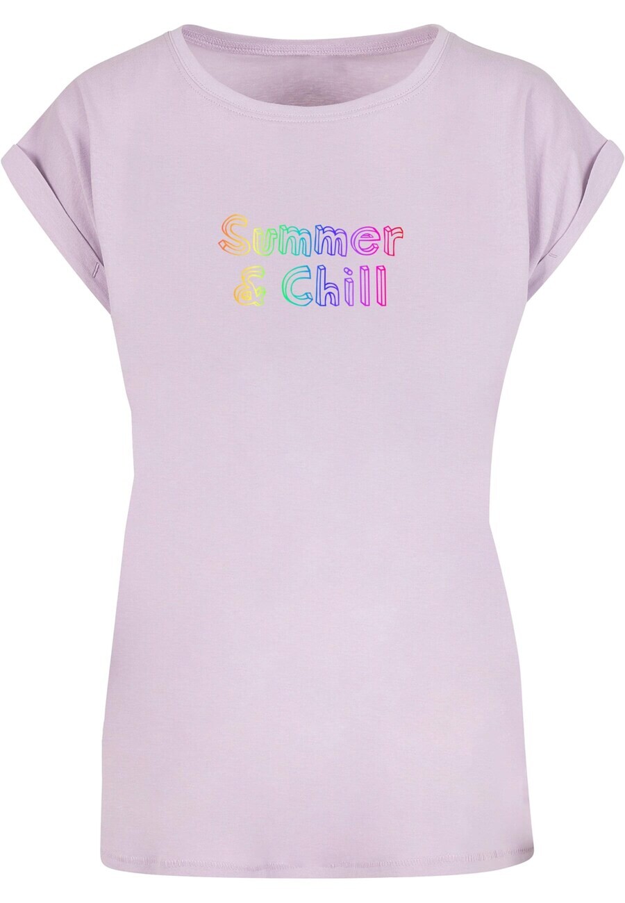 

Футболка Merchcode SUMMER AND CHILL RAINBOW, цвет Pastel Purple