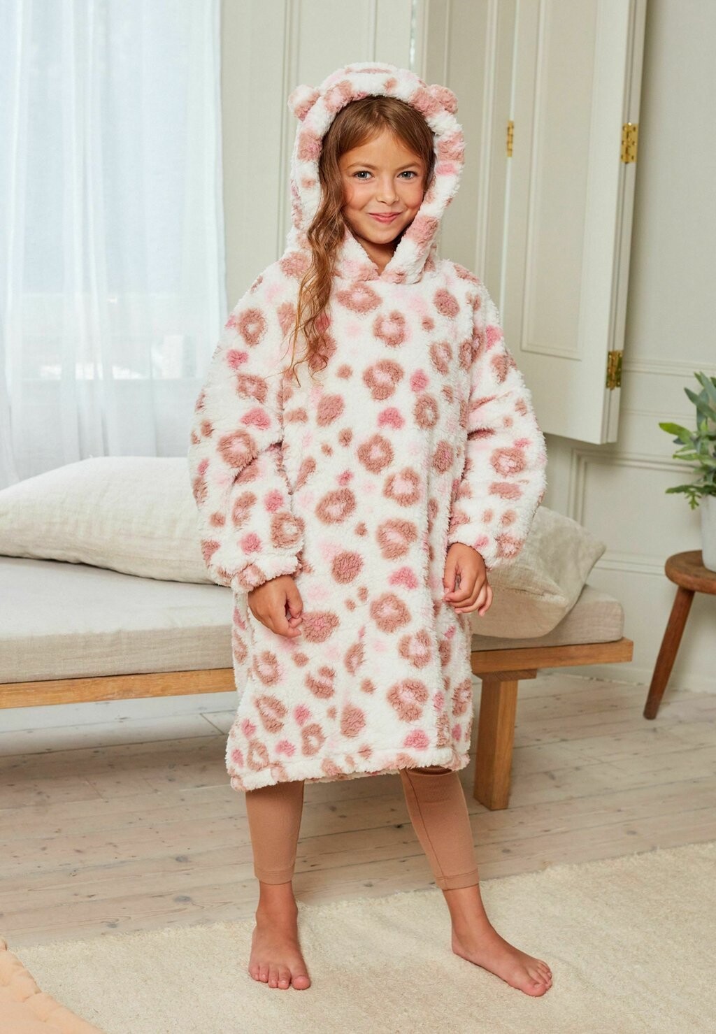 

Толстовка ANIMAL PRINT HOODED BLANKET . Next, цвет neutral