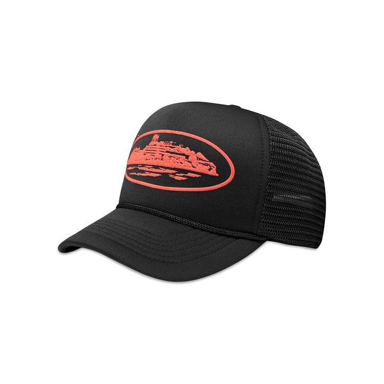 

Бейсболка Corteiz Alcatraz Premium Trucker, цвет Black/Red