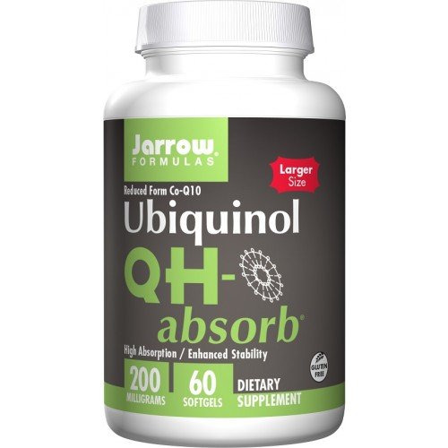 Jarrow Formulas Убихинол QH-Absorb 200 мг 60 капсул биологически активная добавка jarrow formulas ubiquinol qh absorb 100 mg 60 шт