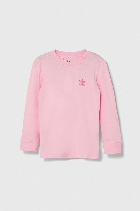 

adidas Originals Детские хлопковые лонгсливы, розовый