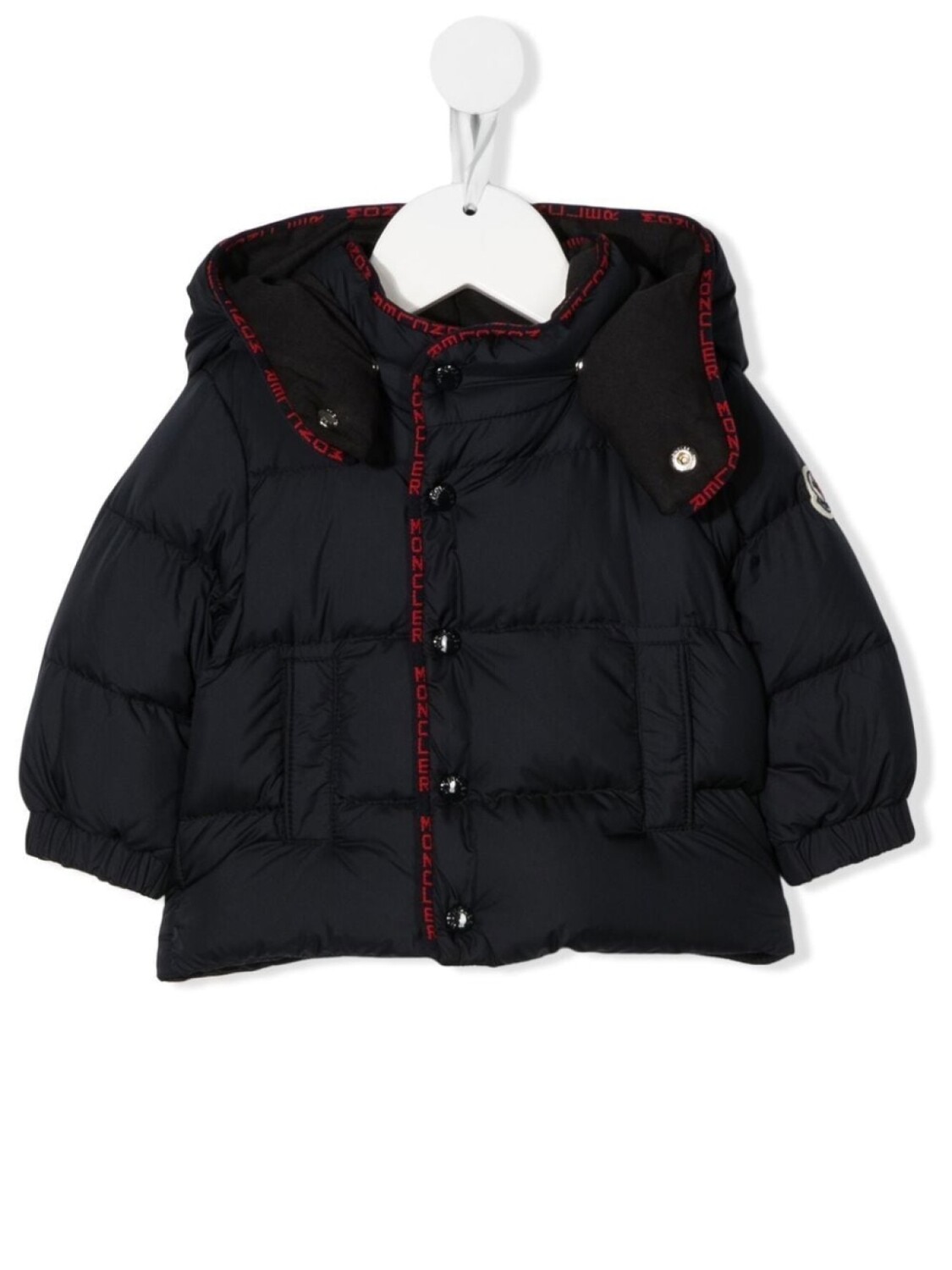 

Moncler Enfant стеганый пуховик, синий