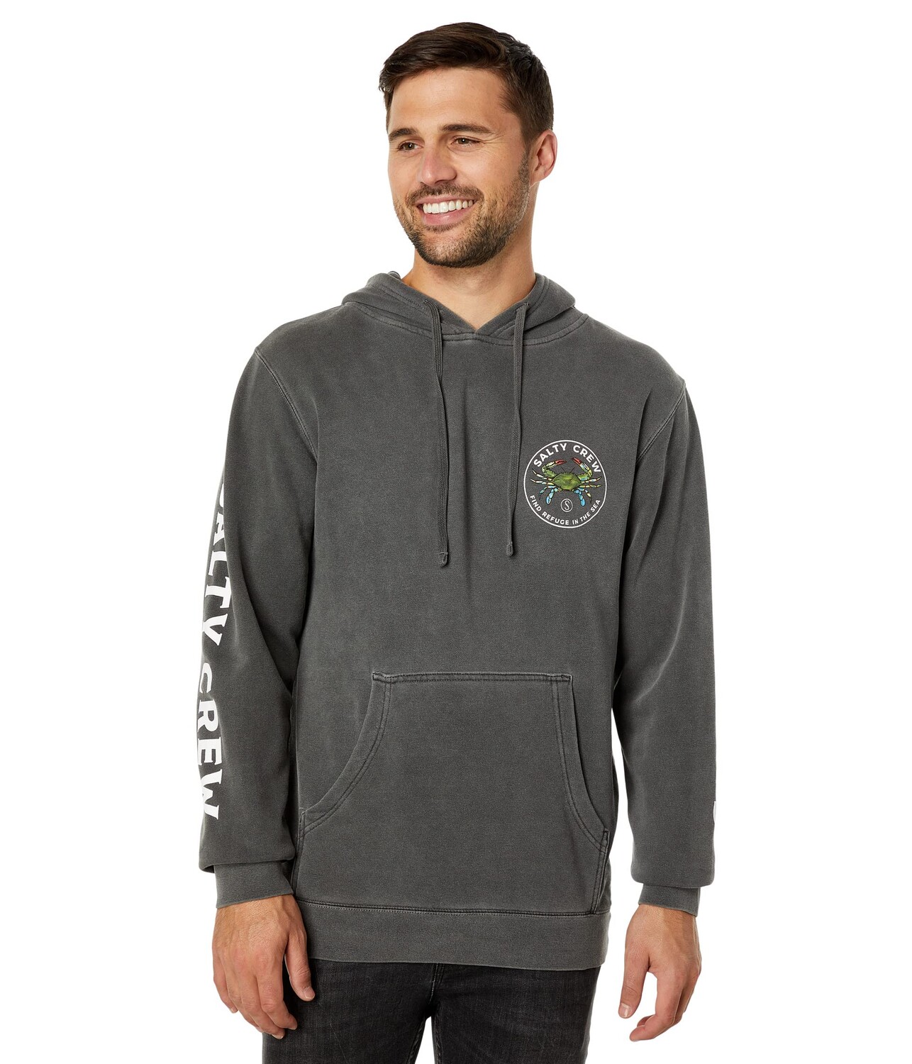 

Пуловер Salty Crew, Blue Crabber Overdyed Fleece Hoodie