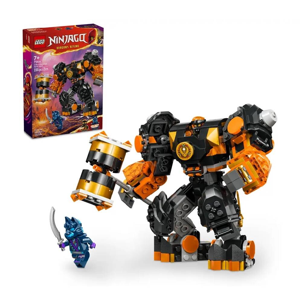

Конструктор Lego Cole's Elemental Earth Mech, 235 деталей