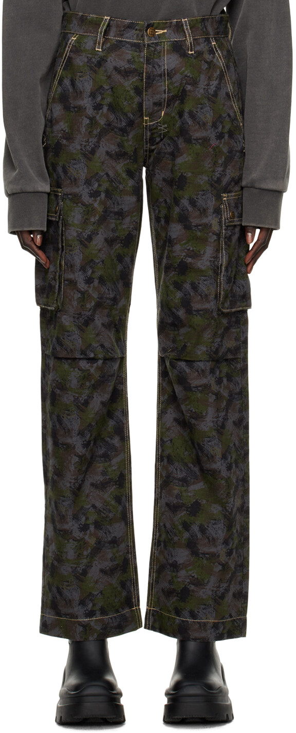 

Разноцветные брюки карго Squad Ksubi, Черный