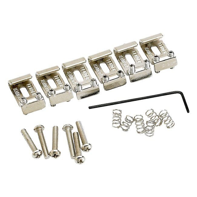 

Седла Fender American Vintage Stratocaster Bridge (6) 0992051000 Fender American Stratocaster Bridge Saddles (6) 0992051000