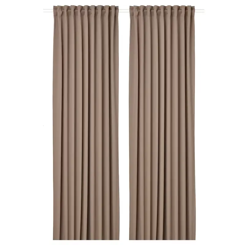 

Затемняющие шторы Ikea Majgull 2 шт, 145x300 см, серый/коричневый