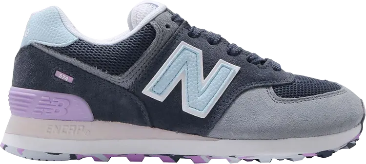

Кроссовки New Balance 574, темно-серый/голубой