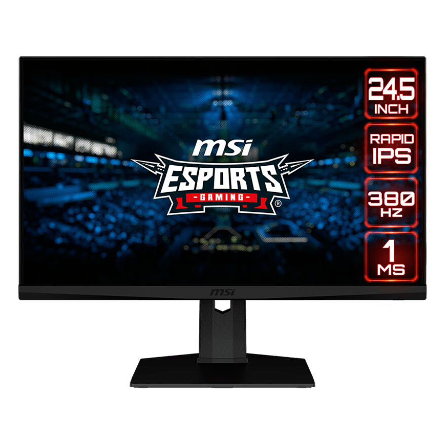 

Игровой монитор MSI G253PF, 24,5", 1920 x 1080 (FHD), 380 Гц, Rapid IPS, черный