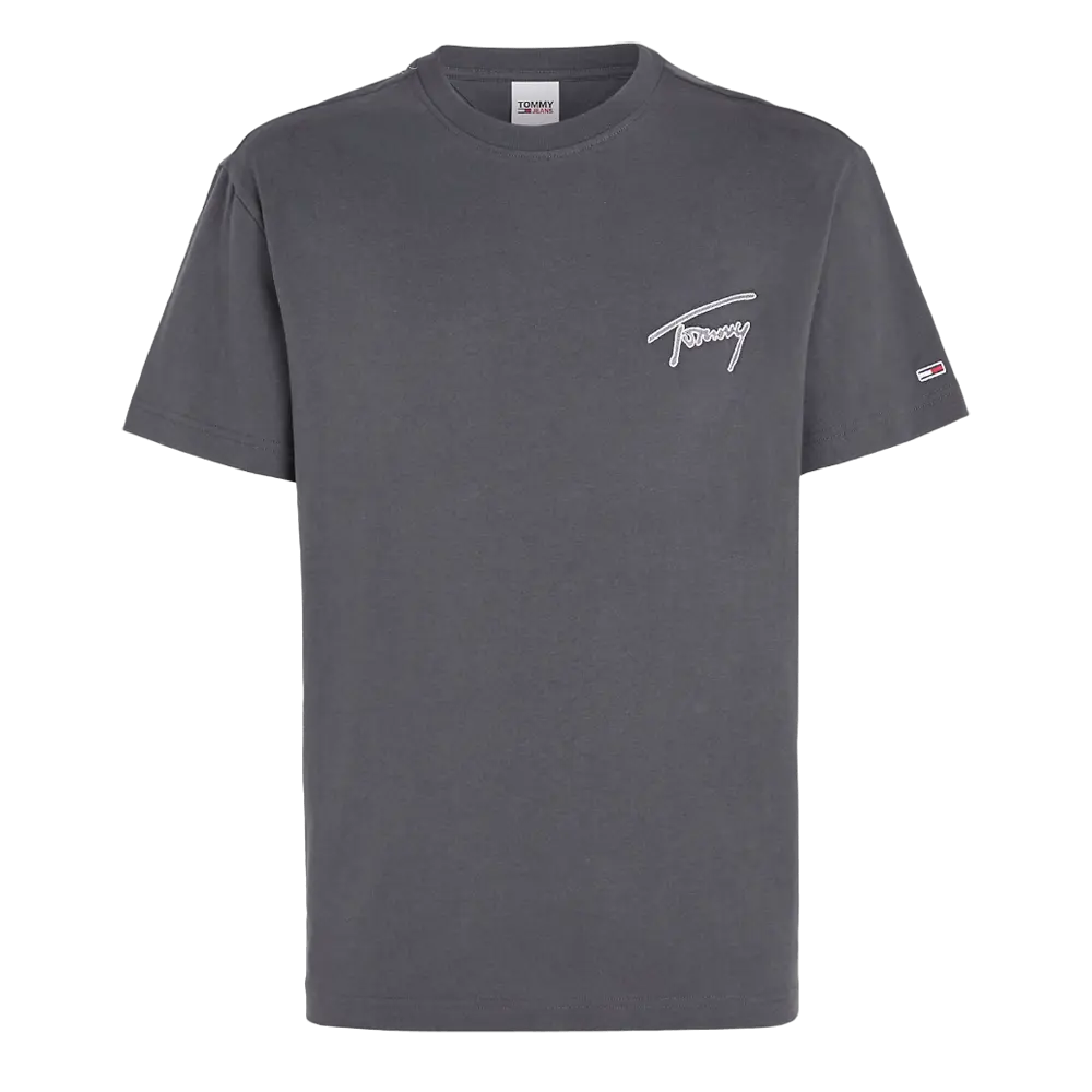 

Футболка Tommy Jeans Signature Logo, темно-серый