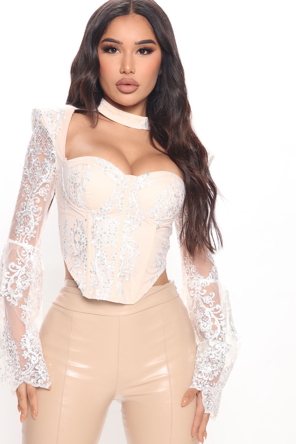 

Топ Fashion Nova BT6988, нюд