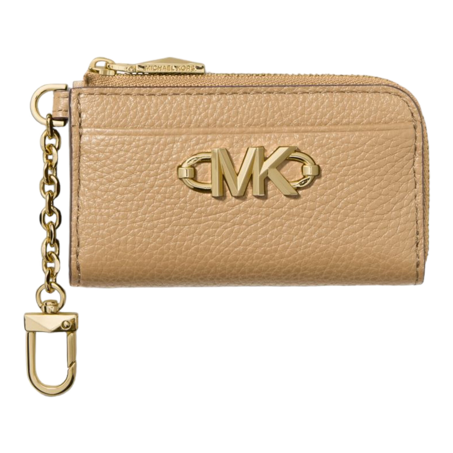 

Визитница Michael Michael Kors Piper Pebbled Leather Zip, бежевый