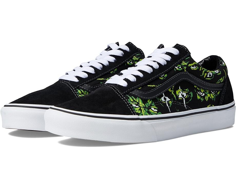 Кроссовки Vans Old Skool, цвет Eyes in The Dark Black/Multi