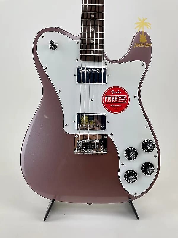

Squier Affinity Series Telecaster Deluxe, лавровый гриф, белая накладка, бордовый туман Affinity Series Telecaster Deluxe, Laurel Fingerboard, Wht Pickguard, Burgundy Mist