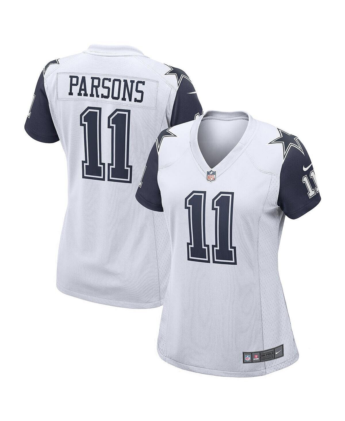 

Женское белое джерси micah parsons dallas cowboys alternate game jersey Nike, белый