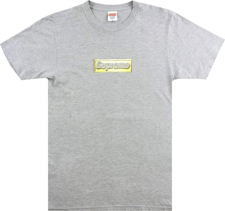 

Футболка Supreme Bling Box Logo Tee 'Grey', серый
