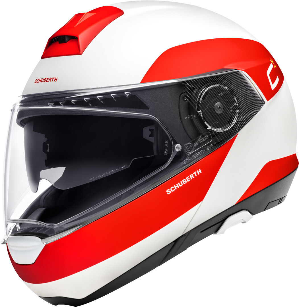 

Schuberth C4 Pro Fragment шлем, белый/красный