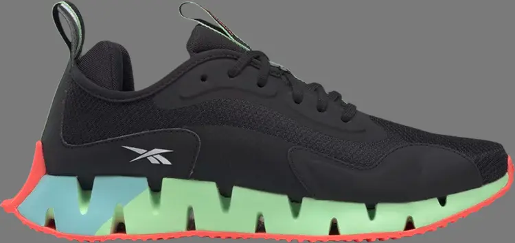 

Кроссовки zig dynamica 'black neon mint' Reebok, черный