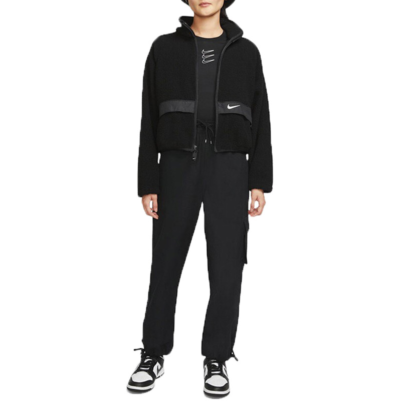 

Куртка Nike Sportswear Essntl Shrpa JKT Hemp, черный