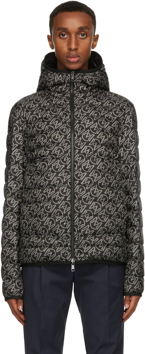 

Двусторонняя черно-серая пуховая куртка Zois Moncler