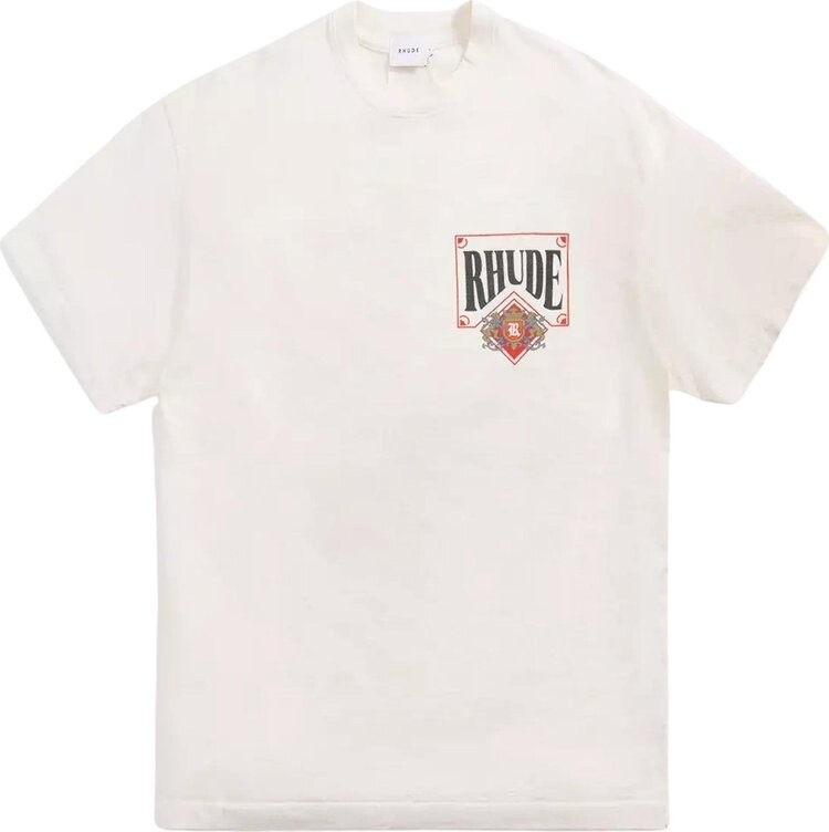 

Футболка Rhude Card Tee 'Vintage White', кремовый, Бежевый