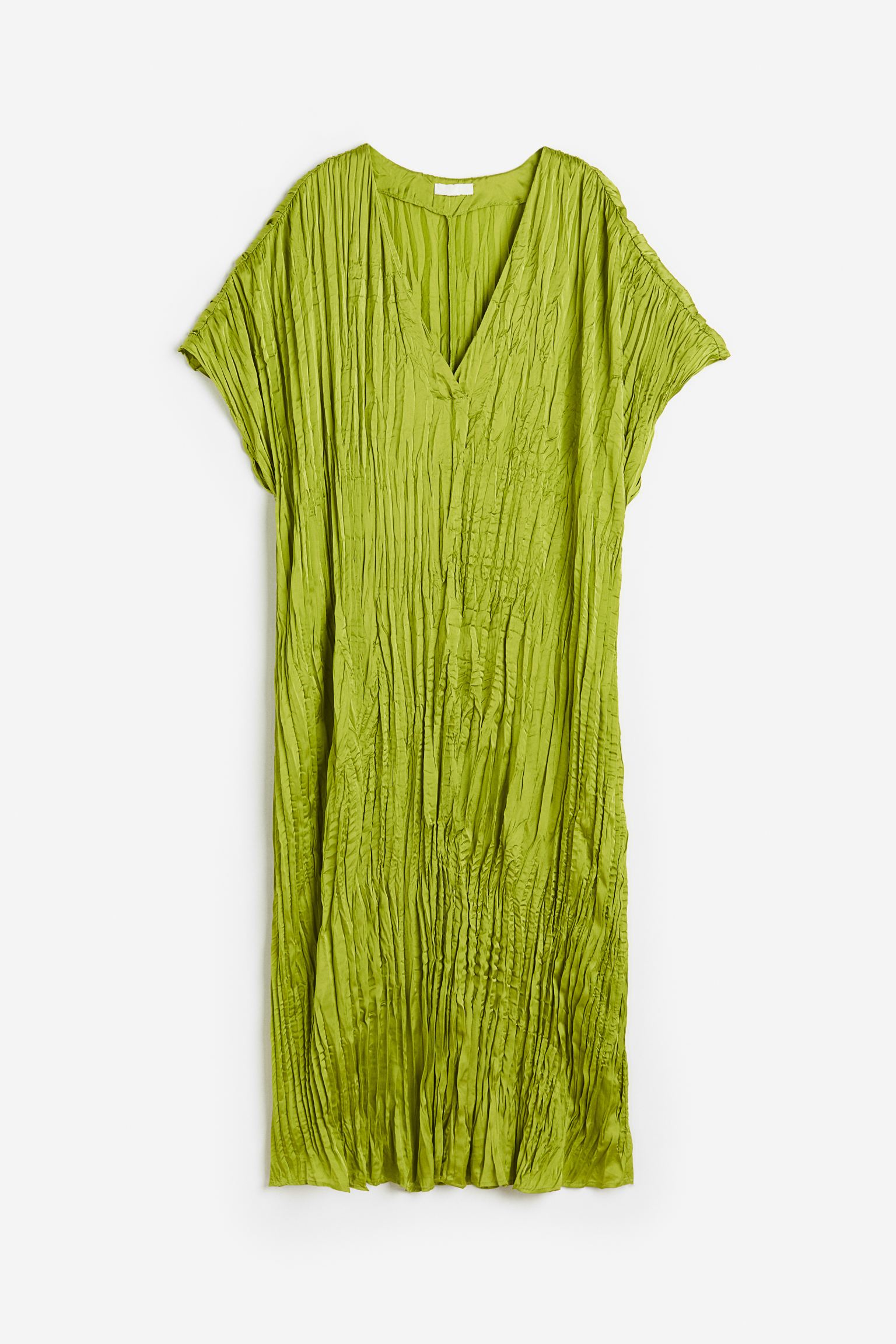 цена Платье-туника H&M Pleated, оливковый