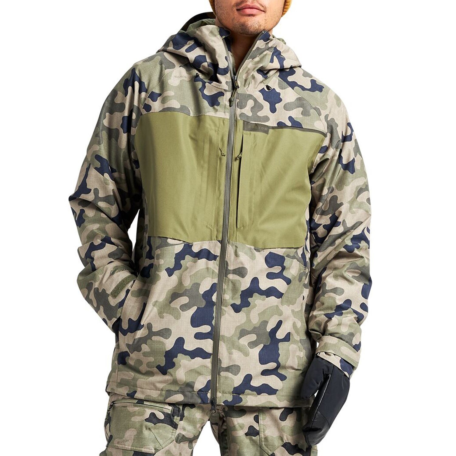 

Куртка Burton Goretex 2L на подушке, бежевый / синий / зеленый