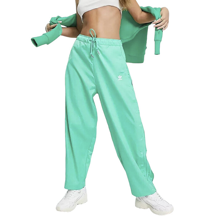 

Брюки Adidas Originals Relaxed With Popper Detail, зеленый