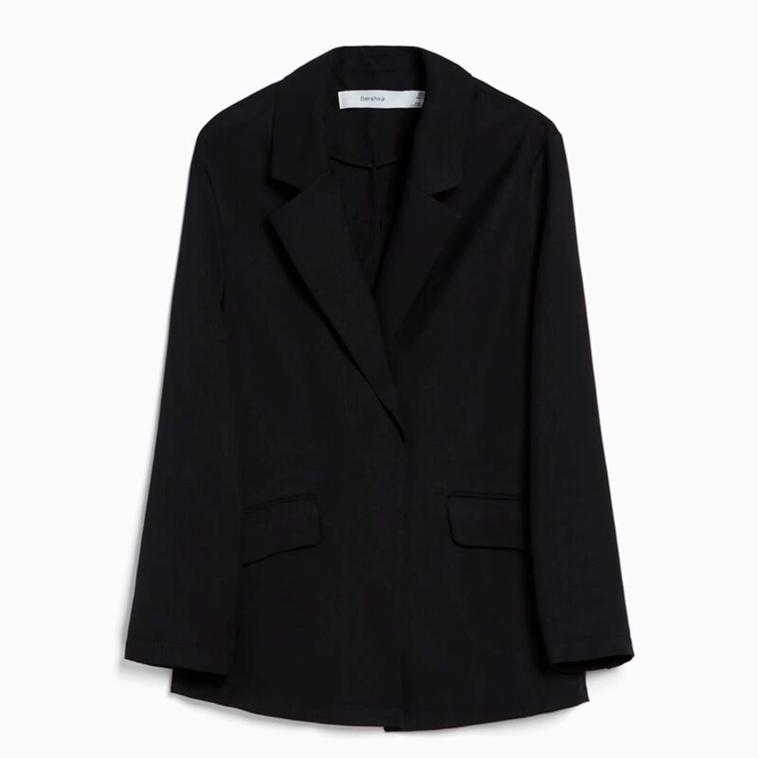 

Блейзер Bershka Feminine-cut Flowing, черный