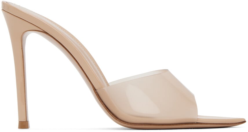 

Бежевые босоножки на каблуке Elle 85 Gianvito Rossi