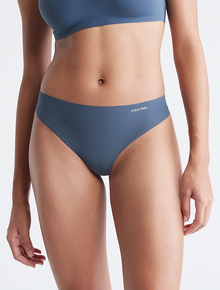 

Невидимые стринги Calvin Klein, синий