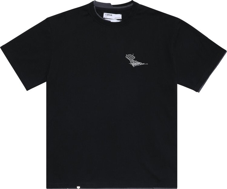 

Футболка C2H4 Matrix Of Consciousness Printed Distressed Layered T-shirt 'Black', черный