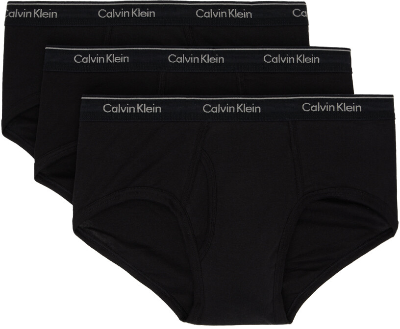 

Набор из трех черных классических трусов Calvin Klein Underwear