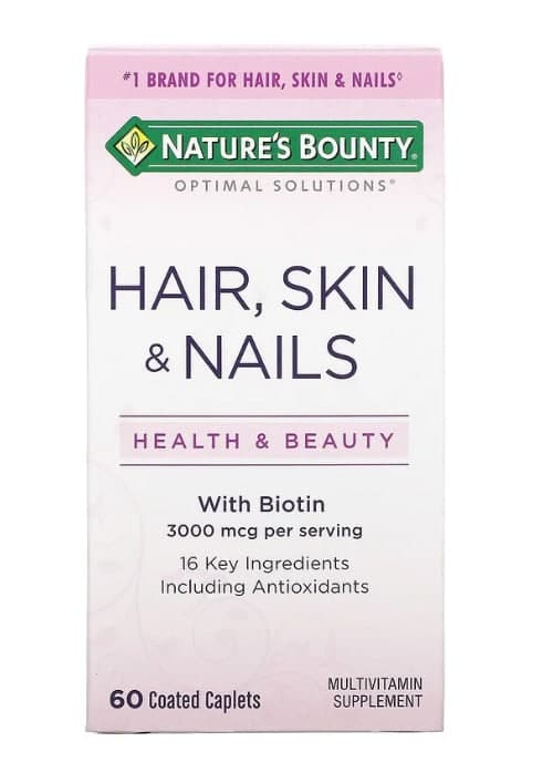 Волосы, кожа и ногти, 60 капсул в оболочке, Nature's Bounty коллаген витамин с кожа волосы ногти 60 капсул proceutics