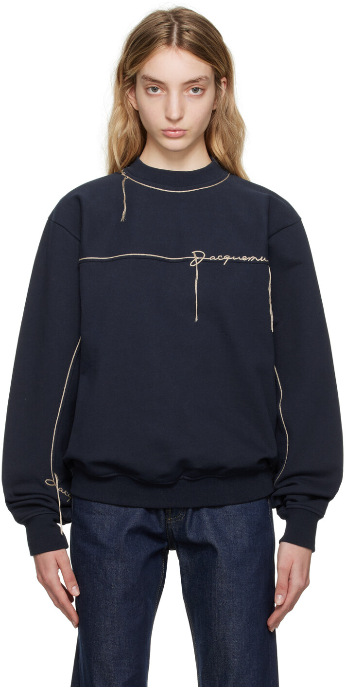 

Темно-синий Толстовка Le Raphia 'Le Sweatshirt Fio' Jacquemus