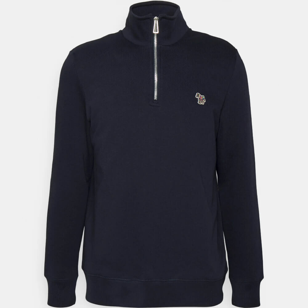 

Свитшот PS Paul Smith Half Zip Zebra, темно-синий