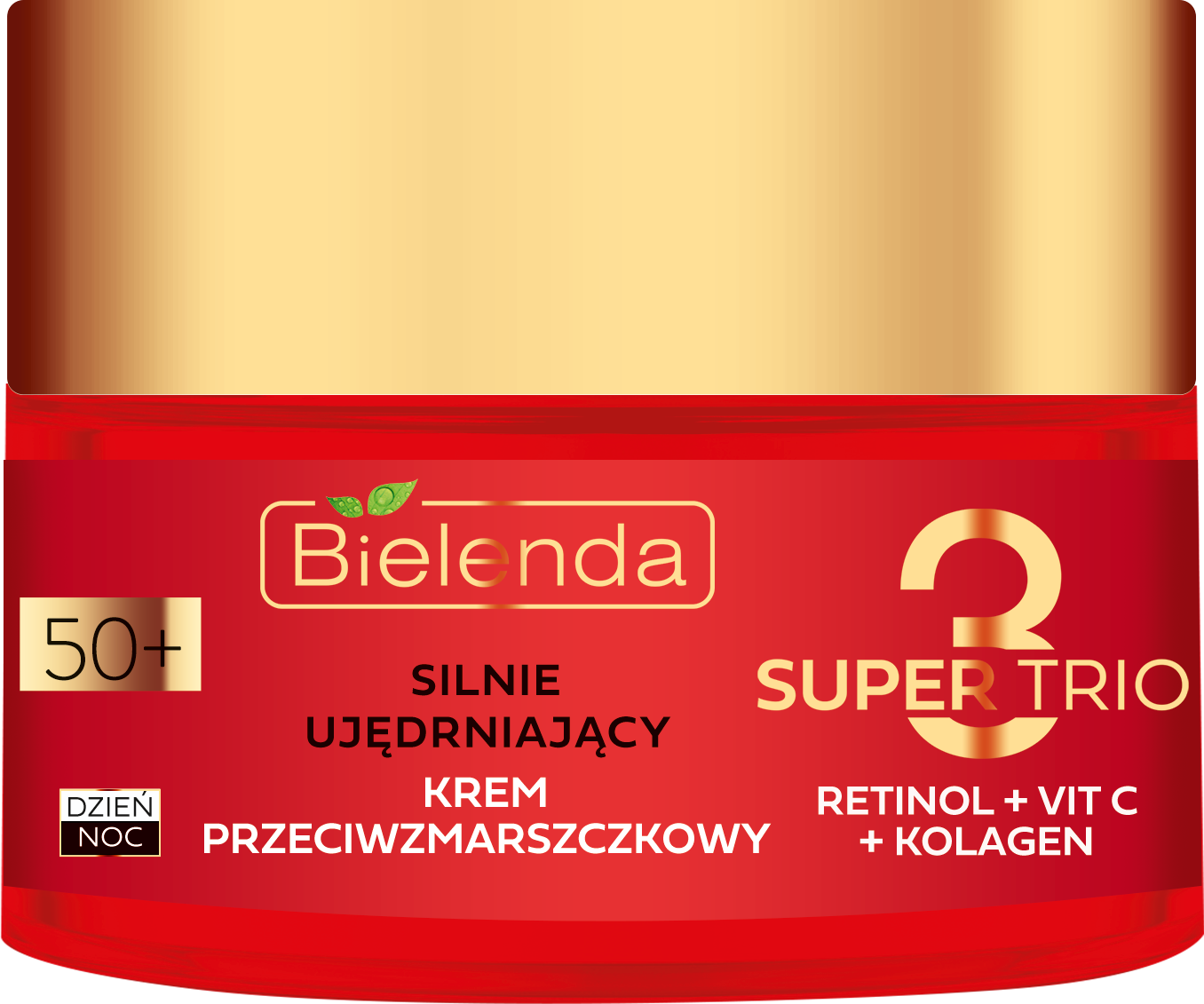 Крем для лица Bielenda Super Trio (Retinol + Vit C + Kolagen) 50+, 50 мл льтравосстанавливающий крем для лица bielenda retinol vit c kolagen 50 мл