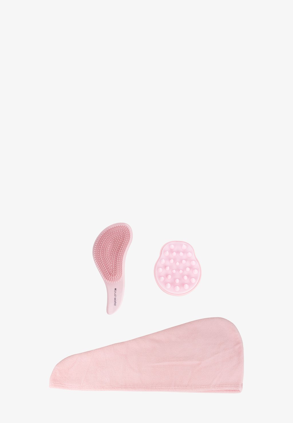 Набор для волос Brushworks Shower Haircare Set Brushworks, цвет pink & white