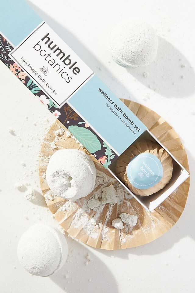 

Набор бомбочек для ванны Humble Botanics, голубой