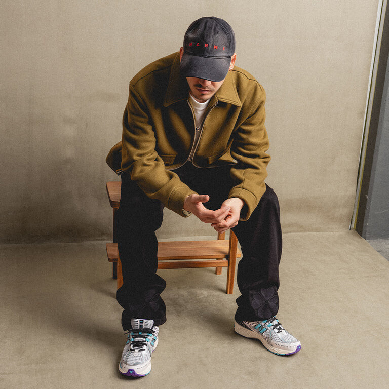 

Бейсболка Bleached Cotton Bull Denim Cap Marni, черный