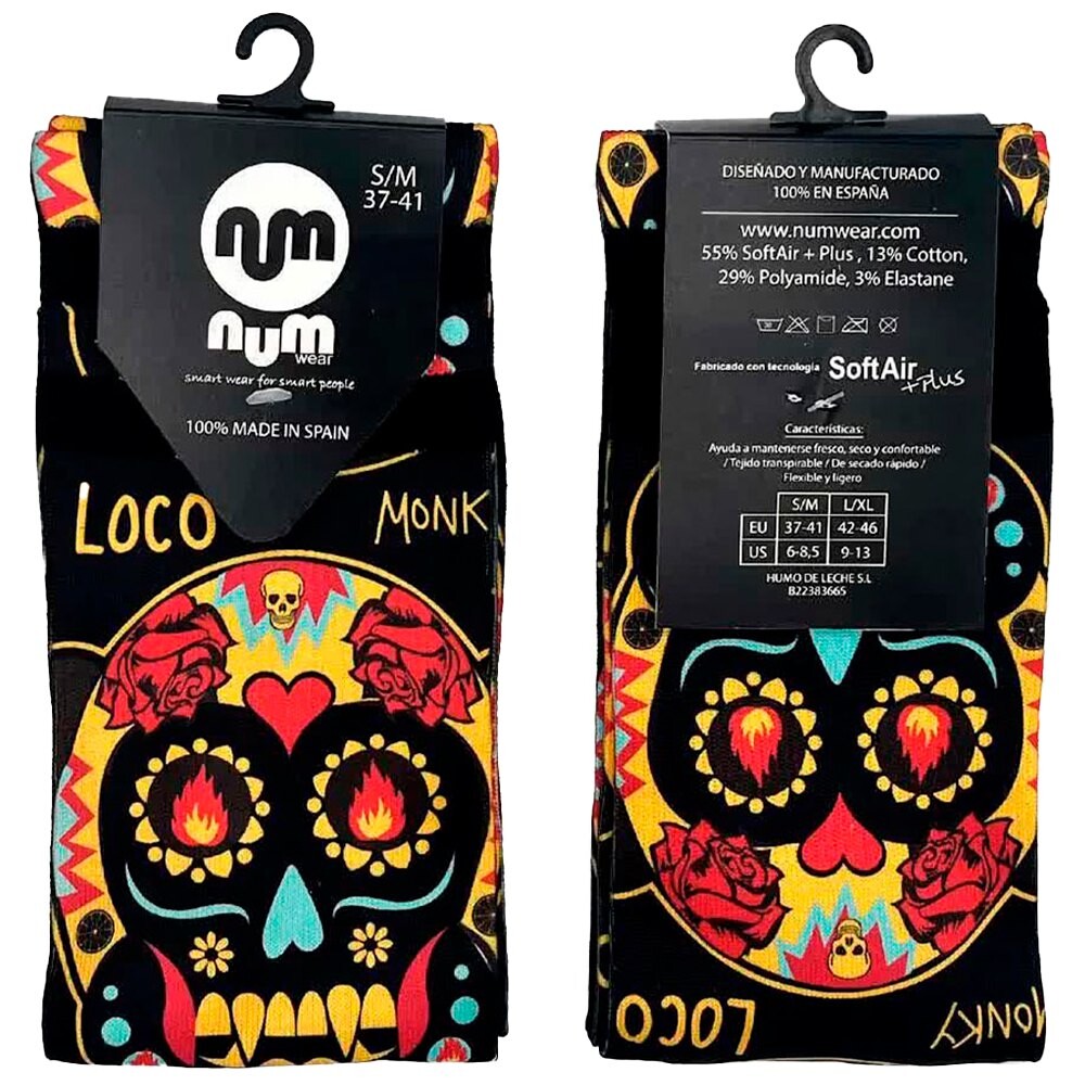

Носки Num Wear Loco monky mexico half, Разноцветный