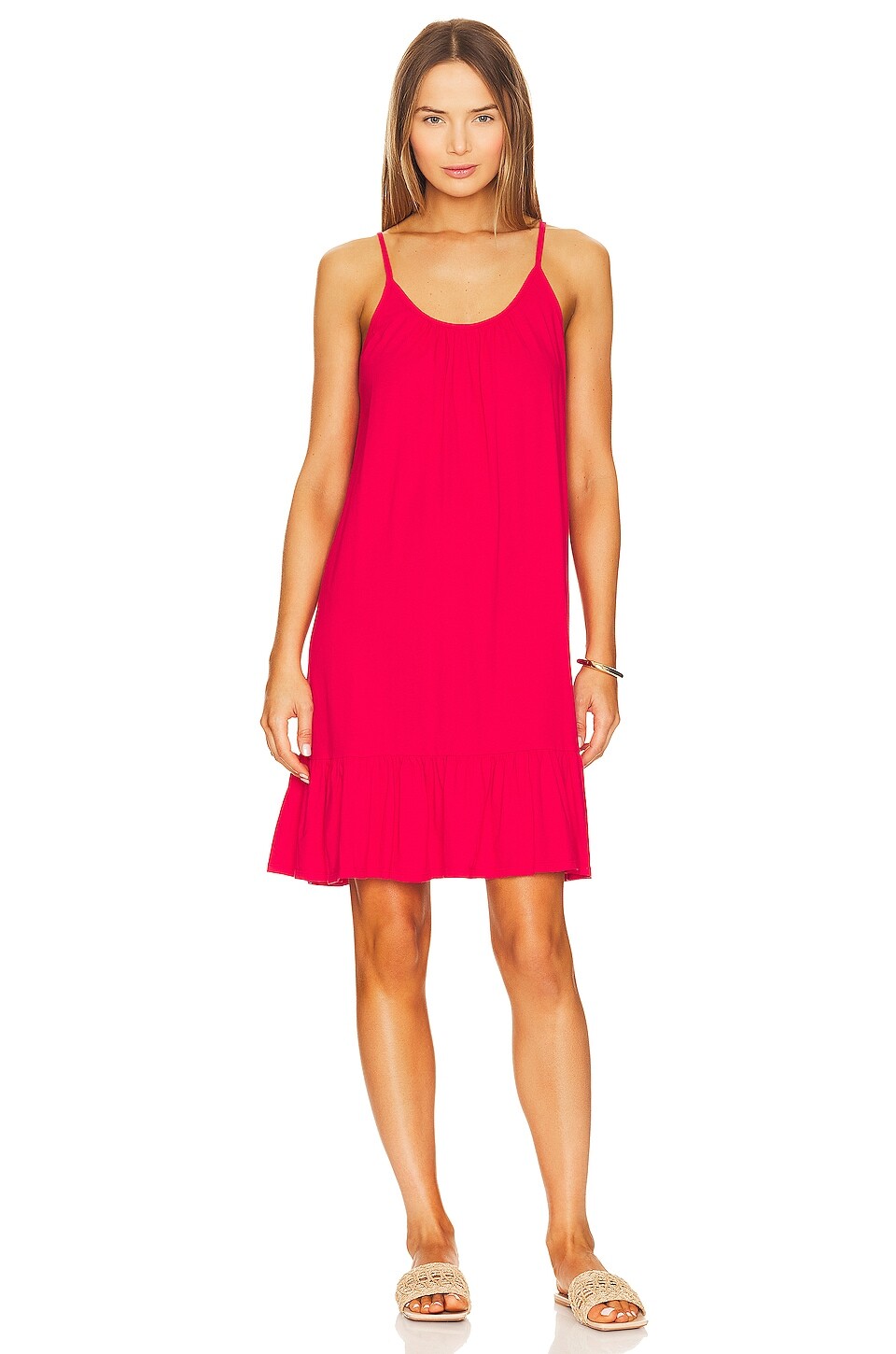 

Платье мини Bobi Mini Dress, цвет Chilli