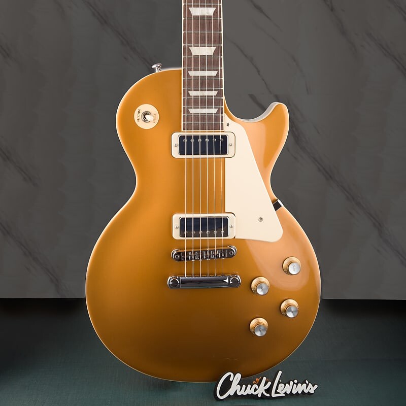 

Электрогитара Gibson Les Paul Deluxe 70s Electric Guitar - Goldtop - #228110021