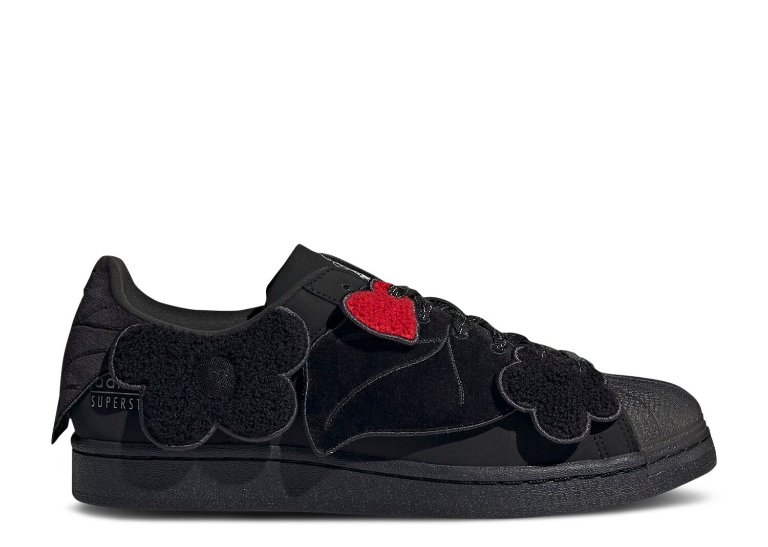 

Кроссовки adidas Melting Sadness X Superstar 'Black Floral Patches', черный