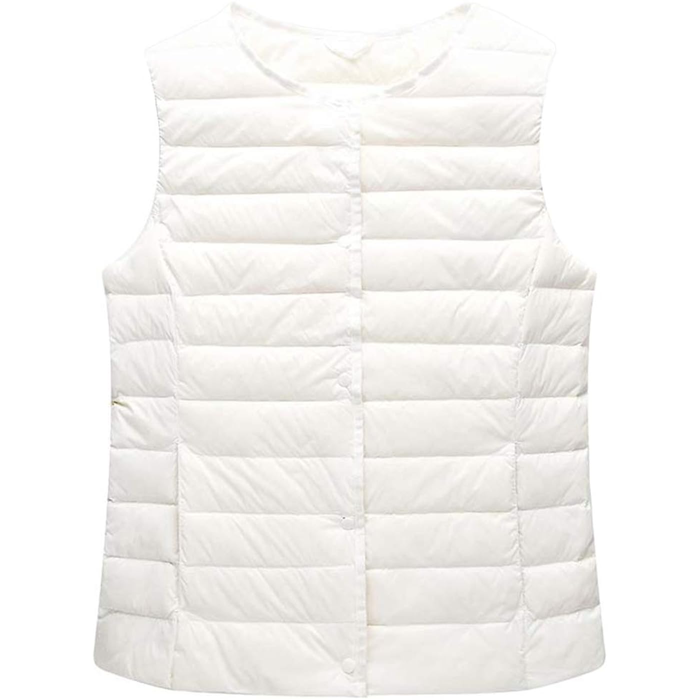 

Жилет Chickle Collarless Lightweight Quilted Zip Women's, белый