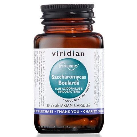 

Пробиотик в капсулах Viridian Synerbio Saccharomyces Boulardii, 30 шт