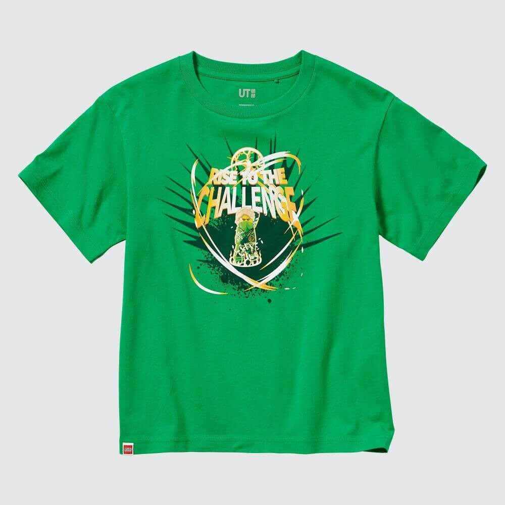

Детская футболка Uniqlo UT LEGO Ninjago Printed Short-sleeved, зеленый